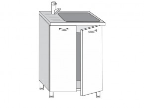 2.60.2м Шкаф-стол на 600мм под врезную мойку с 2-мя дверцами в Ишиме - ishim.magazinmebel.ru | фото