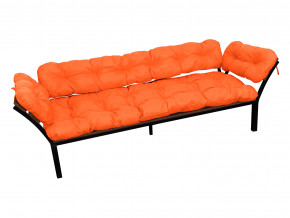 Диван Дачный с подлокотниками оранжевая подушка в Ишиме - ishim.magazinmebel.ru | фото