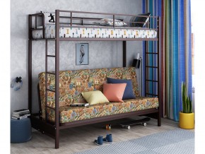 Двухъярусная кровать с диваном Мадлен Коричневая-марки в Ишиме - ishim.magazinmebel.ru | фото