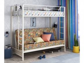 Двухъярусная кровать с диваном Мадлен Слоновая кость-марки в Ишиме - ishim.magazinmebel.ru | фото