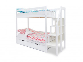 Двухъярусная кровать Svogen с ящиками белый в Ишиме - ishim.magazinmebel.ru | фото - изображение 1