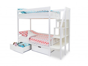 Двухъярусная кровать Svogen с ящиками белый в Ишиме - ishim.magazinmebel.ru | фото - изображение 2