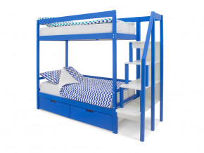 Двухъярусная кровать Svogen с ящиками синий в Ишиме - ishim.magazinmebel.ru | фото