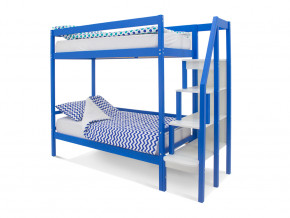 Двухъярусная кровать Svogen синий в Ишиме - ishim.magazinmebel.ru | фото - изображение 1