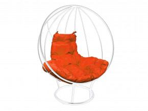 Кокон Круглый на подставке без ротанга оранжевая подушка в Ишиме - ishim.magazinmebel.ru | фото
