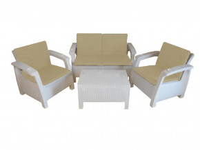 Комплект уличной мебели Yalta Premium Terrace Set белый в Ишиме - ishim.magazinmebel.ru | фото