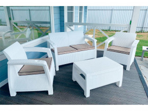 Комплект уличной мебели Yalta Terrace Set белый в Ишиме - ishim.magazinmebel.ru | фото