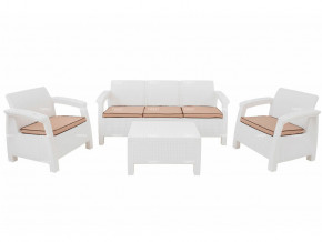 Комплект уличной мебели Yalta Terrace Triple Set белый в Ишиме - ishim.magazinmebel.ru | фото