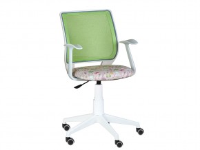 Кресло компьютерное Эксперт white Т-эрго детский зеленый-Т54 в Ишиме - ishim.magazinmebel.ru | фото - изображение 1