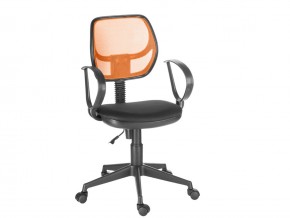 Кресло компьютерное Флеш Рондо черный/оранжевый в Ишиме - ishim.magazinmebel.ru | фото - изображение 1