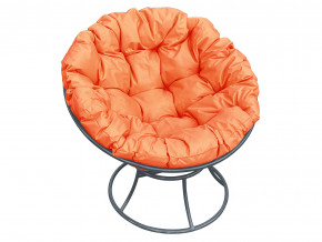 Кресло Папасан без ротанга оранжевая подушка в Ишиме - ishim.magazinmebel.ru | фото