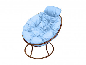 Кресло Папасан мини без ротанга голубая подушка в Ишиме - ishim.magazinmebel.ru | фото