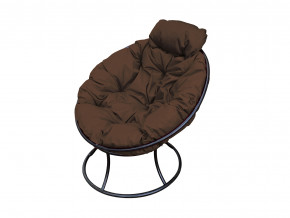 Кресло Папасан мини без ротанга коричневая подушка в Ишиме - ishim.magazinmebel.ru | фото - изображение 1
