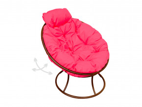 Кресло Папасан мини пружинка без ротанга розовая подушка в Ишиме - ishim.magazinmebel.ru | фото