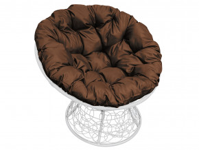 Кресло Папасан с ротангом коричневая подушка в Ишиме - ishim.magazinmebel.ru | фото