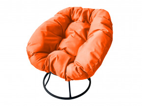 Кресло Пончик без ротанга оранжевая подушка в Ишиме - ishim.magazinmebel.ru | фото - изображение 1
