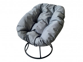 Кресло Пончик без ротанга серая подушка в Ишиме - ishim.magazinmebel.ru | фото
