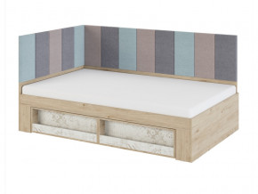 Кровать 1,2 с мягким элементом 1,2 и 2,0 Мод.2.3 в Ишиме - ishim.magazinmebel.ru | фото