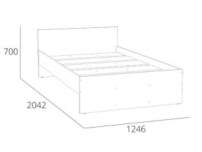 Кровать 1200 НМ 011.53-02 Симпл Дуб Сонома в Ишиме - ishim.magazinmebel.ru | фото - изображение 2