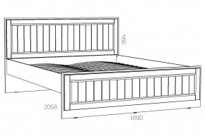 Кровать 1600 Оливия НМ 040.34 Х в Ишиме - ishim.magazinmebel.ru | фото - изображение 2