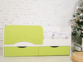 Кровать Бабочка белый/салатовый софт в Ишиме - ishim.magazinmebel.ru | фото