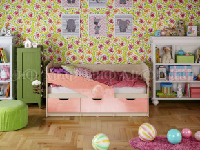 Кровать Бабочки 1600 Розовый металлик в Ишиме - ishim.magazinmebel.ru | фото