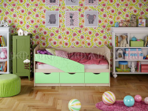 Кровать Бабочки 1600 Салатовый в Ишиме - ishim.magazinmebel.ru | фото