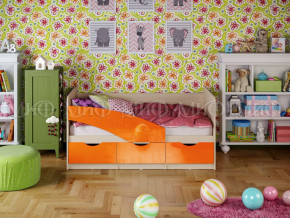 Кровать Бабочки 1800 Оранжевый металлик в Ишиме - ishim.magazinmebel.ru | фото