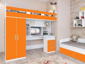 Кровать чердак Аракс винтерберг-оранжевый в Ишиме - ishim.magazinmebel.ru | фото