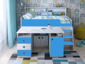 Кровать чердак Малыш-5 винтерберг-голубой в Ишиме - ishim.magazinmebel.ru | фото