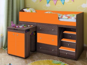 Кровать чердак Малыш 70х160 бодега-оранжевый в Ишиме - ishim.magazinmebel.ru | фото