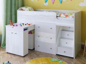Кровать чердак Малыш 70х160 Винтерберг-белый в Ишиме - ishim.magazinmebel.ru | фото