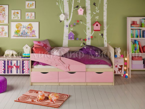 Кровать Дельфин 1600 Розовый металлик в Ишиме - ishim.magazinmebel.ru | фото