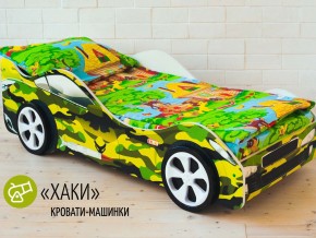 Кровать детская машина Хаки в Ишиме - ishim.magazinmebel.ru | фото - изображение 2