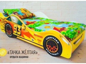 Кровать детская машина Тачка Желтая в Ишиме - ishim.magazinmebel.ru | фото - изображение 1