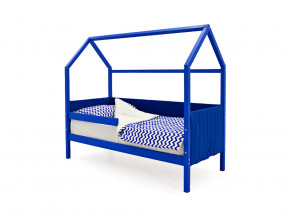 Кровать-домик мягкий Svogen с бортиком синий в Ишиме - ishim.magazinmebel.ru | фото