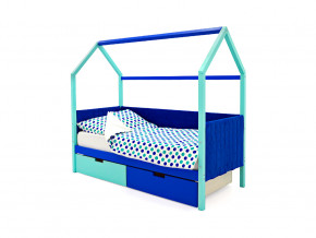Кровать-домик мягкий Svogen с ящиками мятно-синий в Ишиме - ishim.magazinmebel.ru | фото - изображение 1