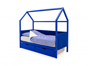 Кровать-домик мягкий Svogen с ящиками синий в Ишиме - ishim.magazinmebel.ru | фото