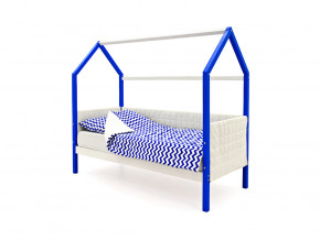 Кровать-домик мягкий Svogen сине-белый в Ишиме - ishim.magazinmebel.ru | фото