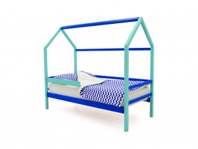 Кровать-домик Svogen с бортиком мятно-синий в Ишиме - ishim.magazinmebel.ru | фото
