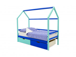 Кровать-домик Svogen с ящиками мятно-синий в Ишиме - ishim.magazinmebel.ru | фото