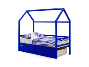 Кровать-домик Svogen с ящиками синий в Ишиме - ishim.magazinmebel.ru | фото