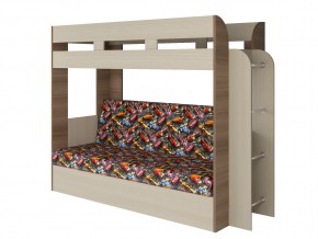 Кровать двухъярусная Карамель 75 шимо ткань машинки в Ишиме - ishim.magazinmebel.ru | фото