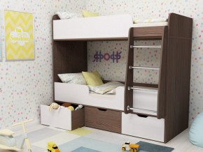 Кровать двухъярусная Малыш двойняшка бодега-белый в Ишиме - ishim.magazinmebel.ru | фото