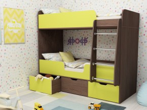 Кровать двухъярусная Малыш двойняшка бодега-лайм в Ишиме - ishim.magazinmebel.ru | фото