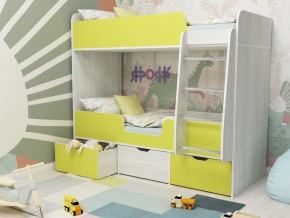Кровать двухъярусная Малыш двойняшка винтерберг-лайм в Ишиме - ishim.magazinmebel.ru | фото