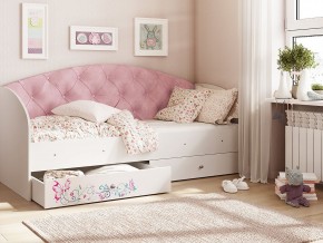 Кровать Эльза Белый-розовый в Ишиме - ishim.magazinmebel.ru | фото
