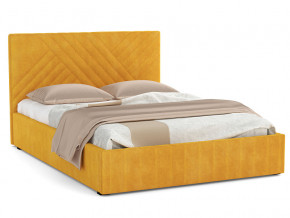 Кровать Гамма 1400 с основанием велюр тенерифе куркума в Ишиме - ishim.magazinmebel.ru | фото