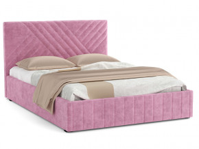 Кровать Гамма 1400 с основанием велюр тенерифе розовый в Ишиме - ishim.magazinmebel.ru | фото