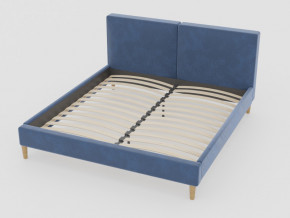 Кровать Линси 1400 синий в Ишиме - ishim.magazinmebel.ru | фото - изображение 1